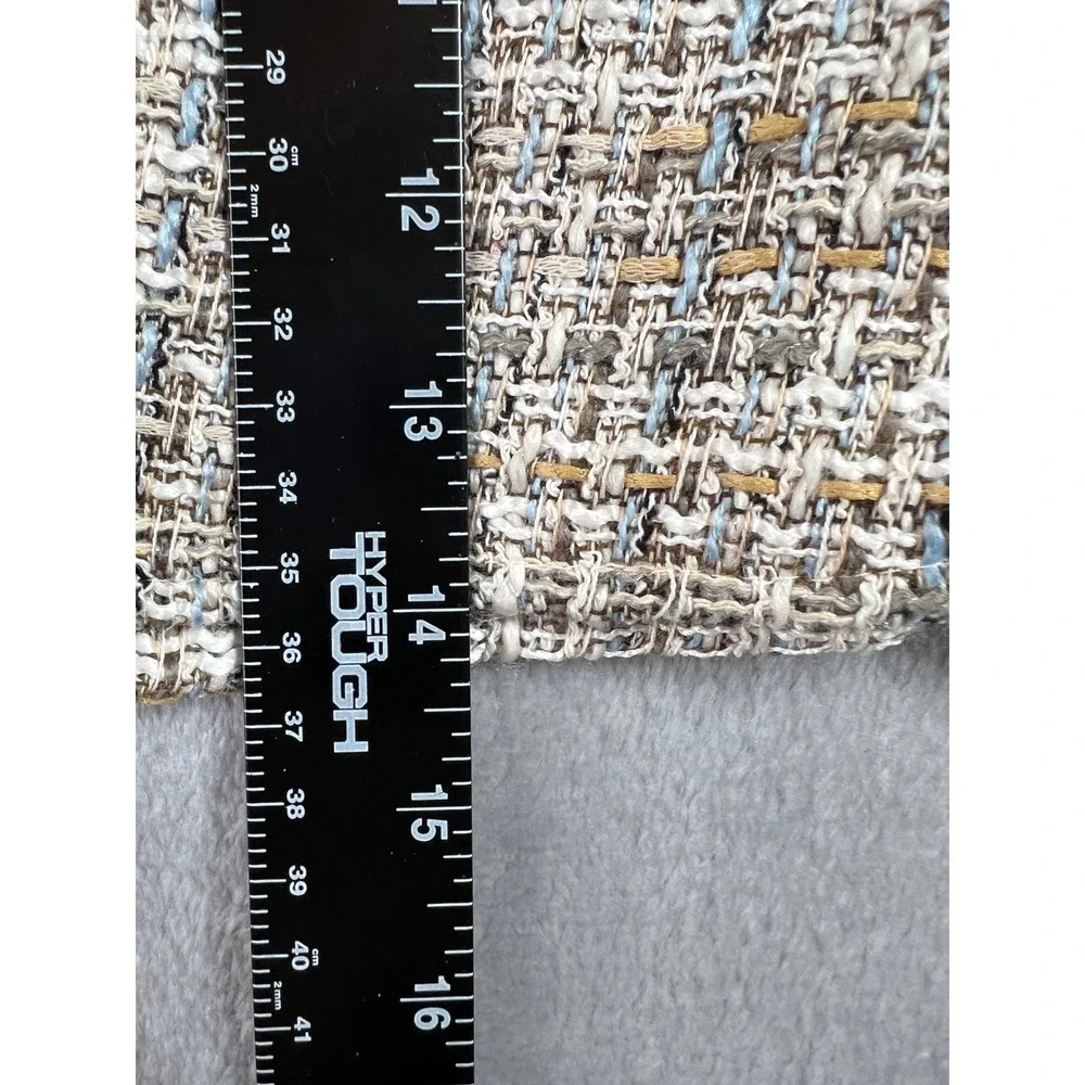 Zara Women Multi Color Tweed Skort Mini Skirt Shorts Size Large New